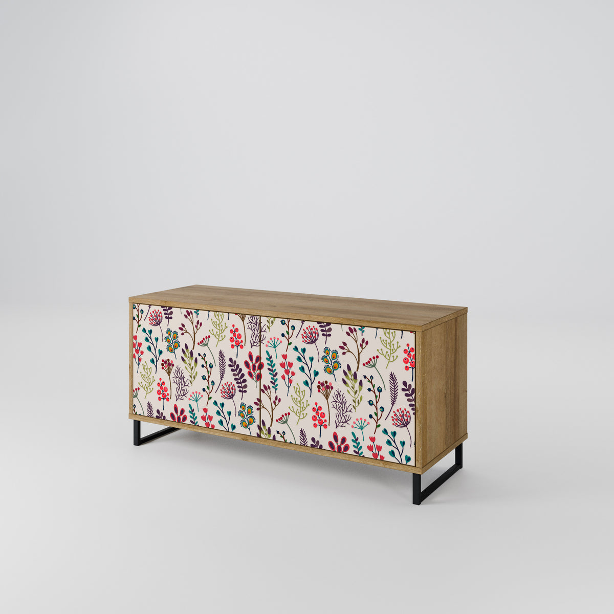 AUTUMN SUNDRIES Mueble de TV Compacto de 2 puertas