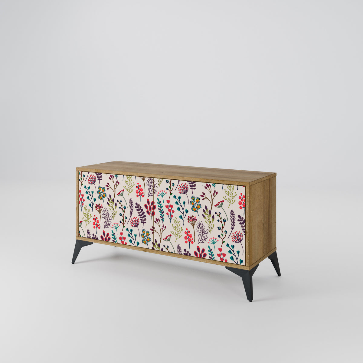 AUTUMN SUNDRIES Mueble de TV Compacto de 2 puertas