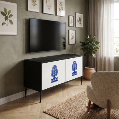 POLISH FOLK ART Compact 2-Door TV Cabinet