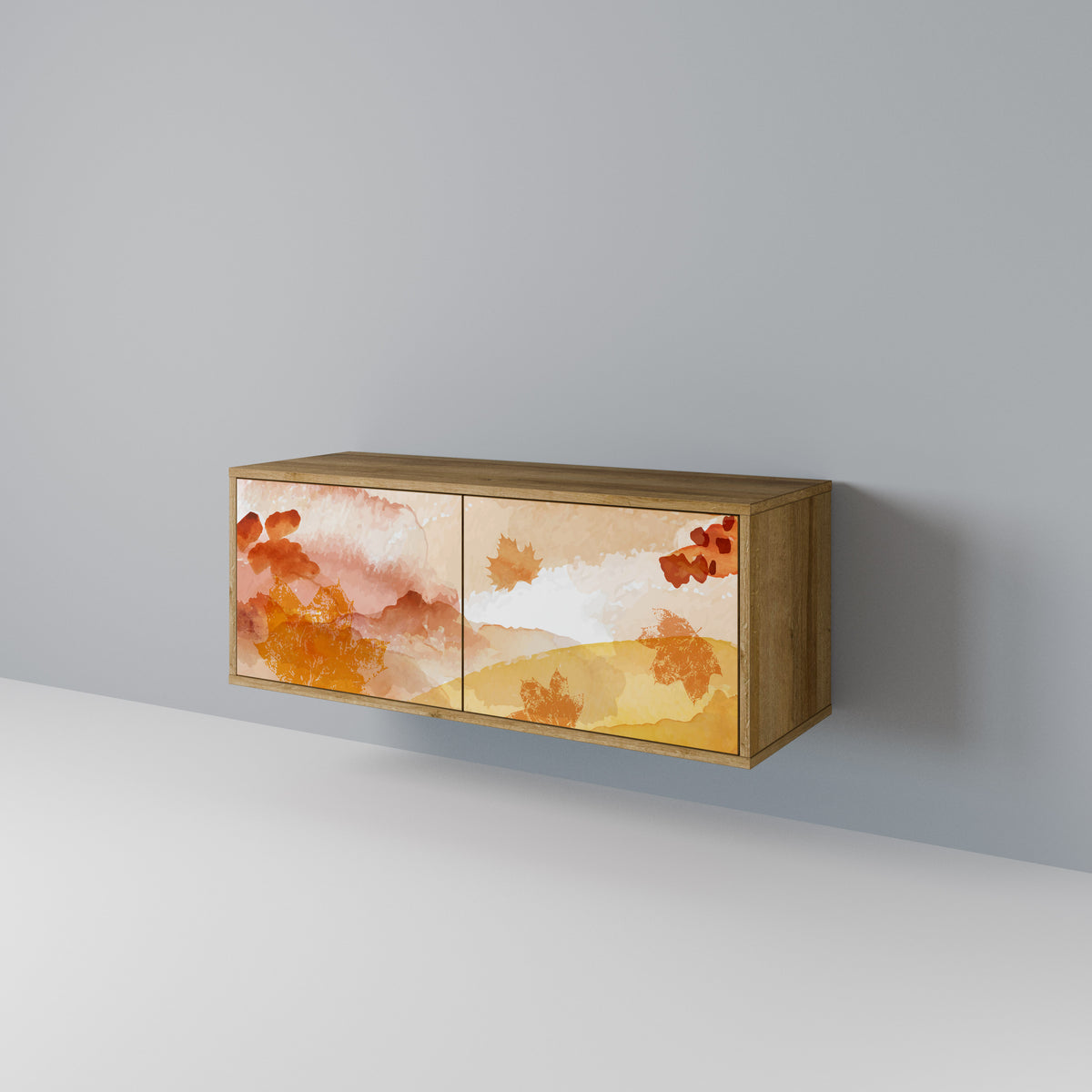 TRACES OF AUTUMN Mueble de TV Compacto de 2 puertas
