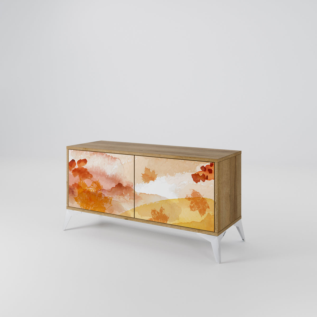 TRACES OF AUTUMN Mueble de TV Compacto de 2 puertas