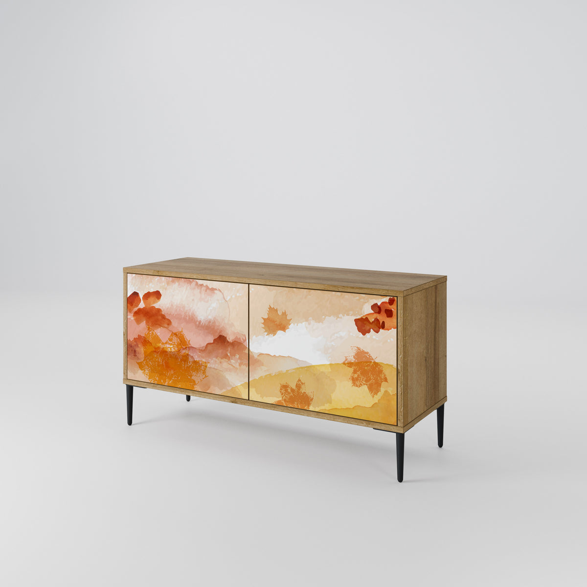 TRACES OF AUTUMN Mueble de TV Compacto de 2 puertas