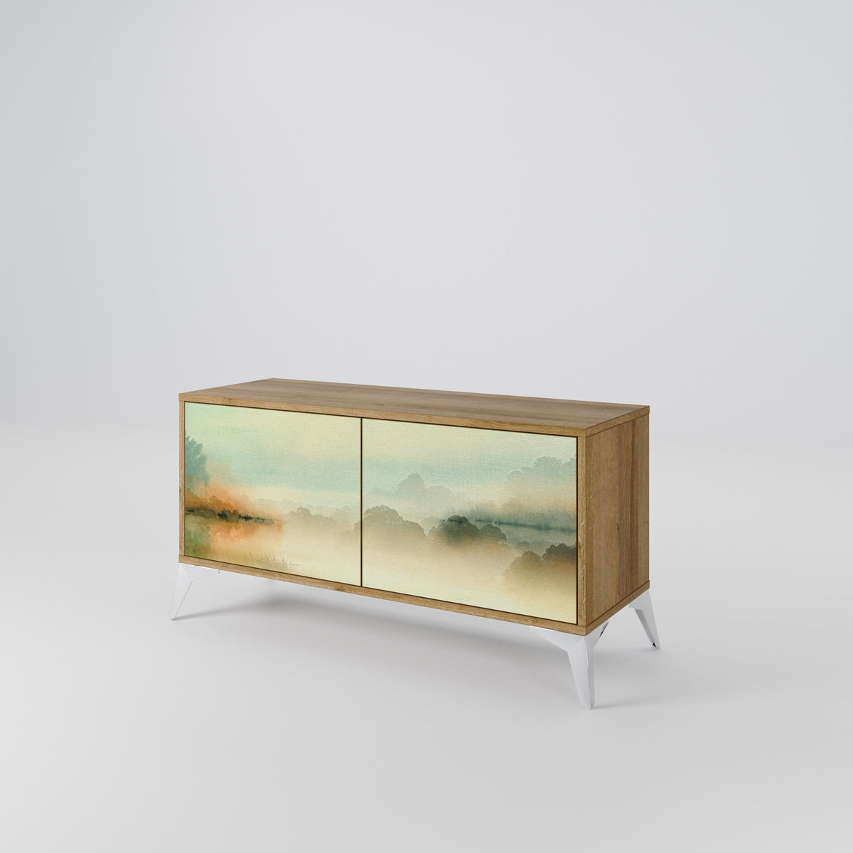 MORNING BY THE LAKE Mueble de TV Compacto de 2 puertas