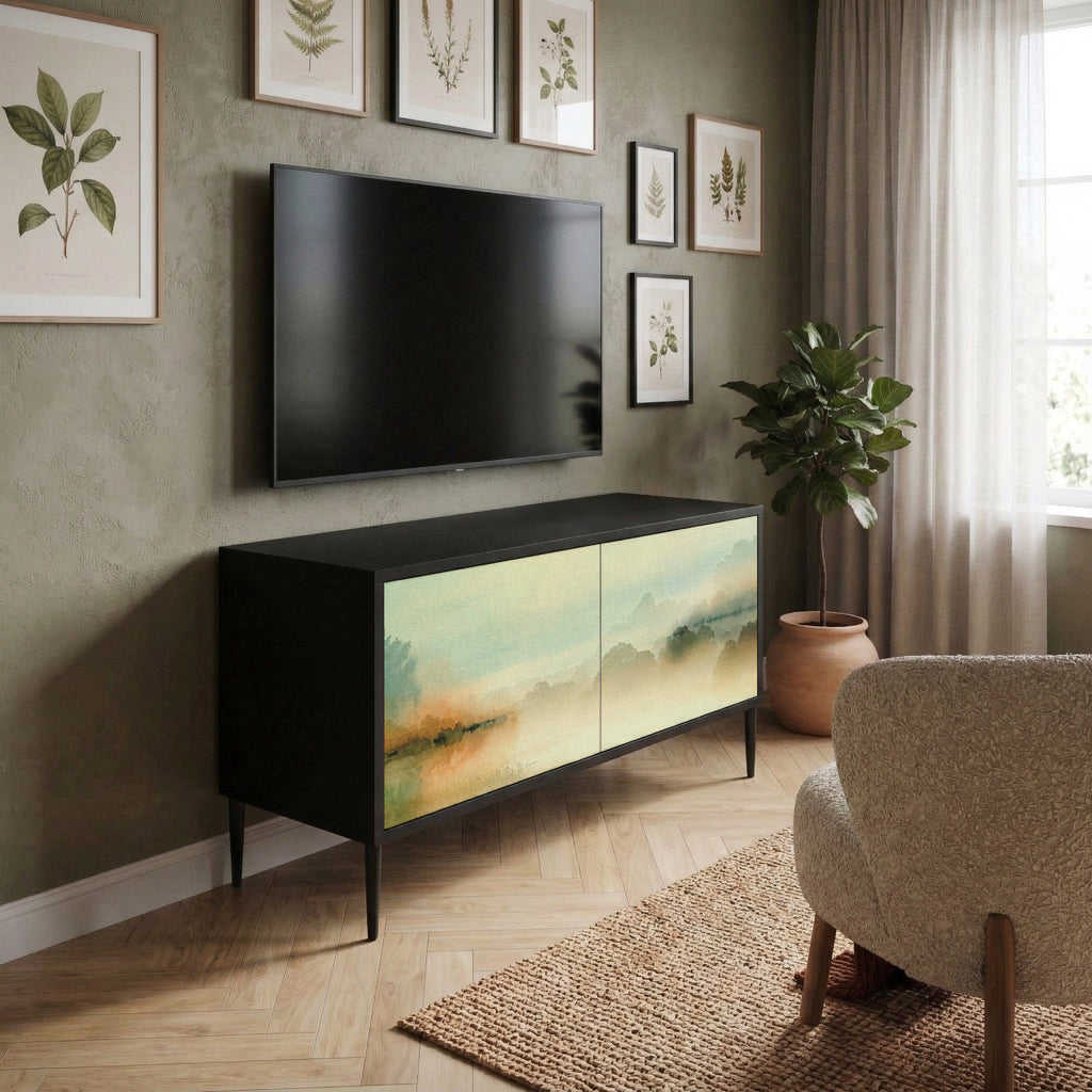 MORNING BY THE LAKE Mueble de TV Compacto de 2 puertas