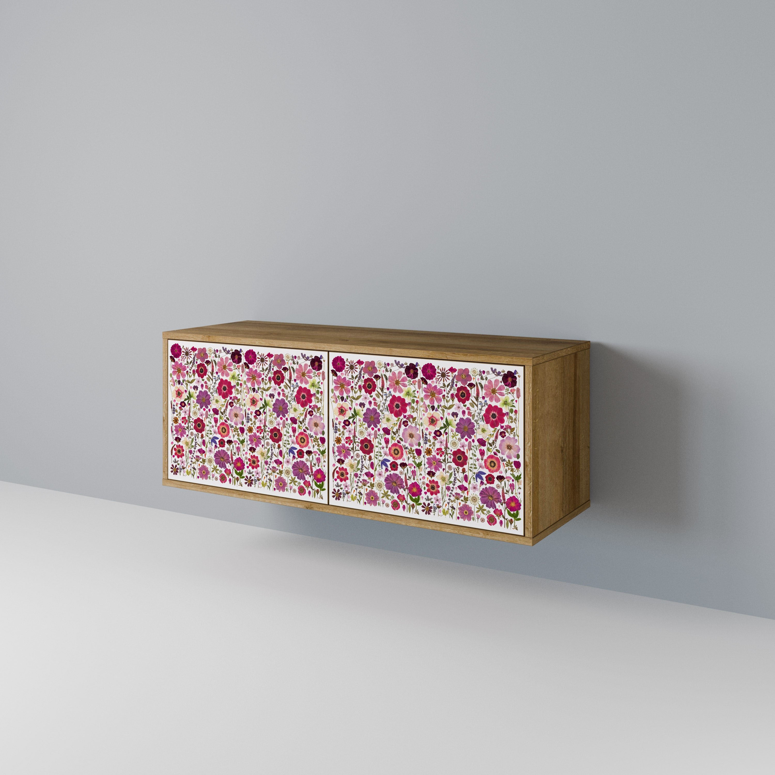 PETAL GARDEN Mueble de TV Compacto de 2 puertas