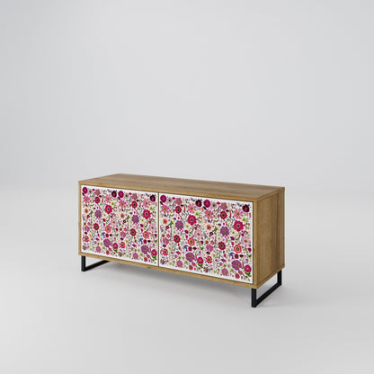 PETAL GARDEN Mueble de TV Compacto de 2 puertas