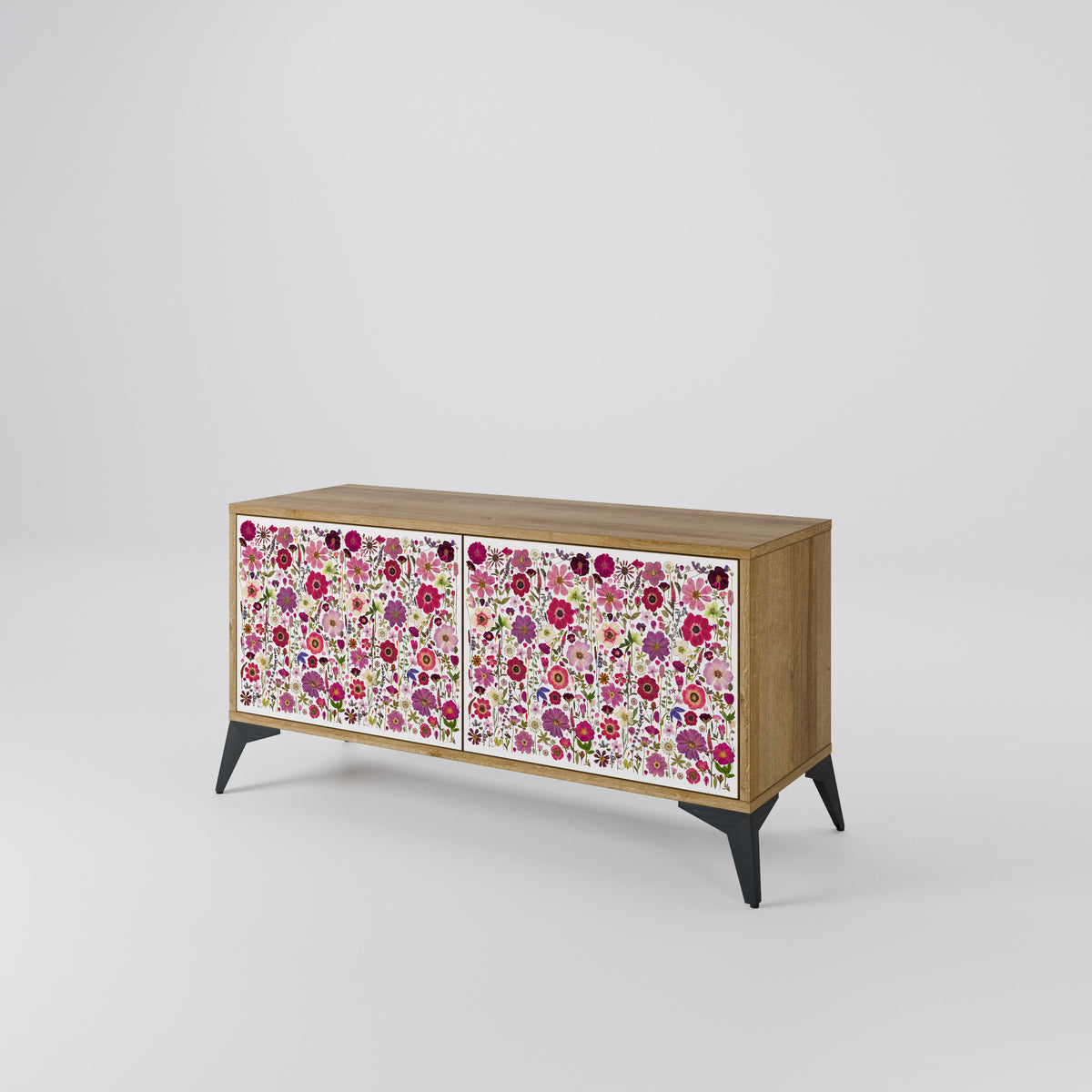 PETAL GARDEN Mueble de TV Compacto de 2 puertas