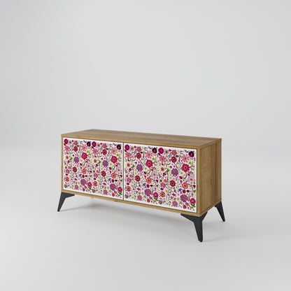 PETAL GARDEN Mueble de TV Compacto de 2 puertas
