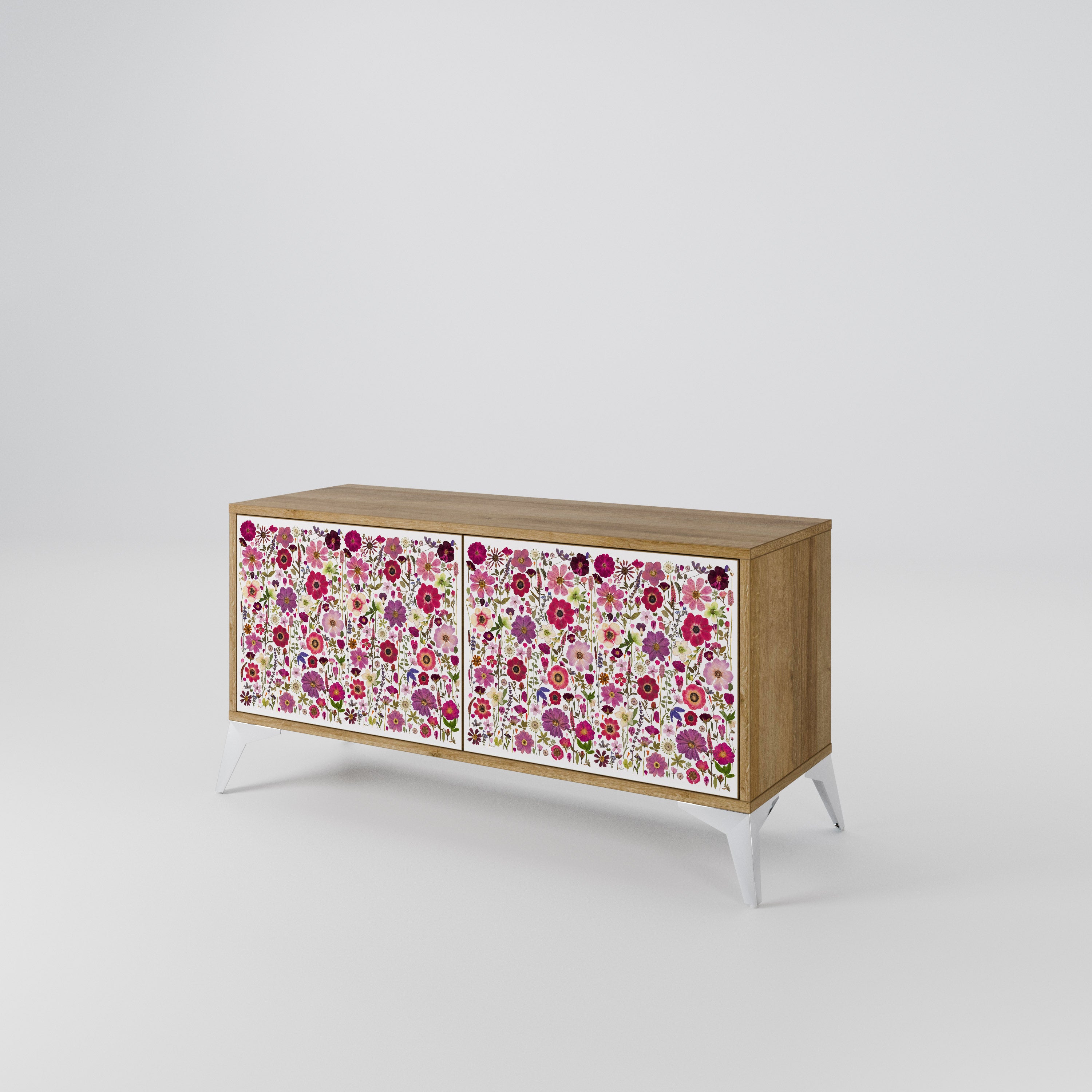PETAL GARDEN Mueble de TV Compacto de 2 puertas