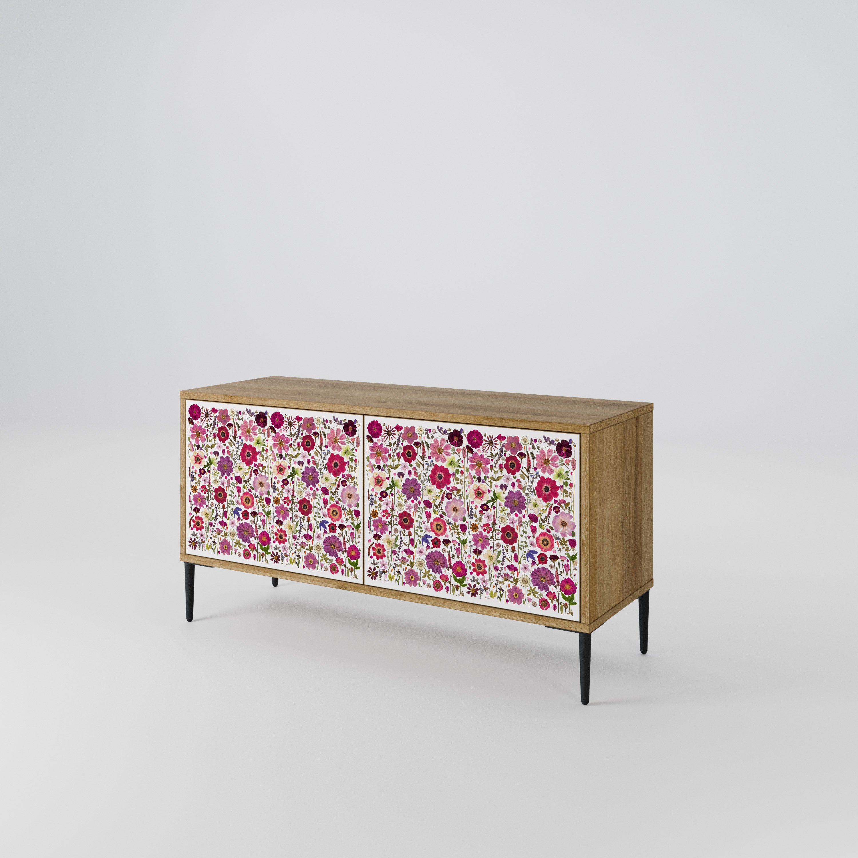 PETAL GARDEN Mueble de TV Compacto de 2 puertas