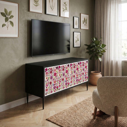 PETAL GARDEN Mueble de TV Compacto de 2 puertas