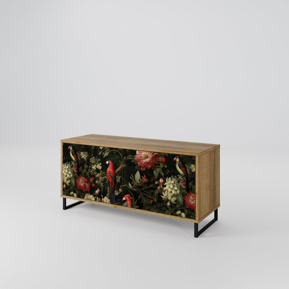 FLORAL FANTASIA Mueble de TV Compacto de 2 puertas