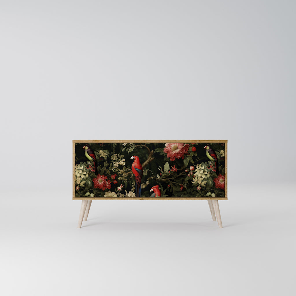 FLORAL FANTASIA Mueble de TV Compacto de 2 puertas