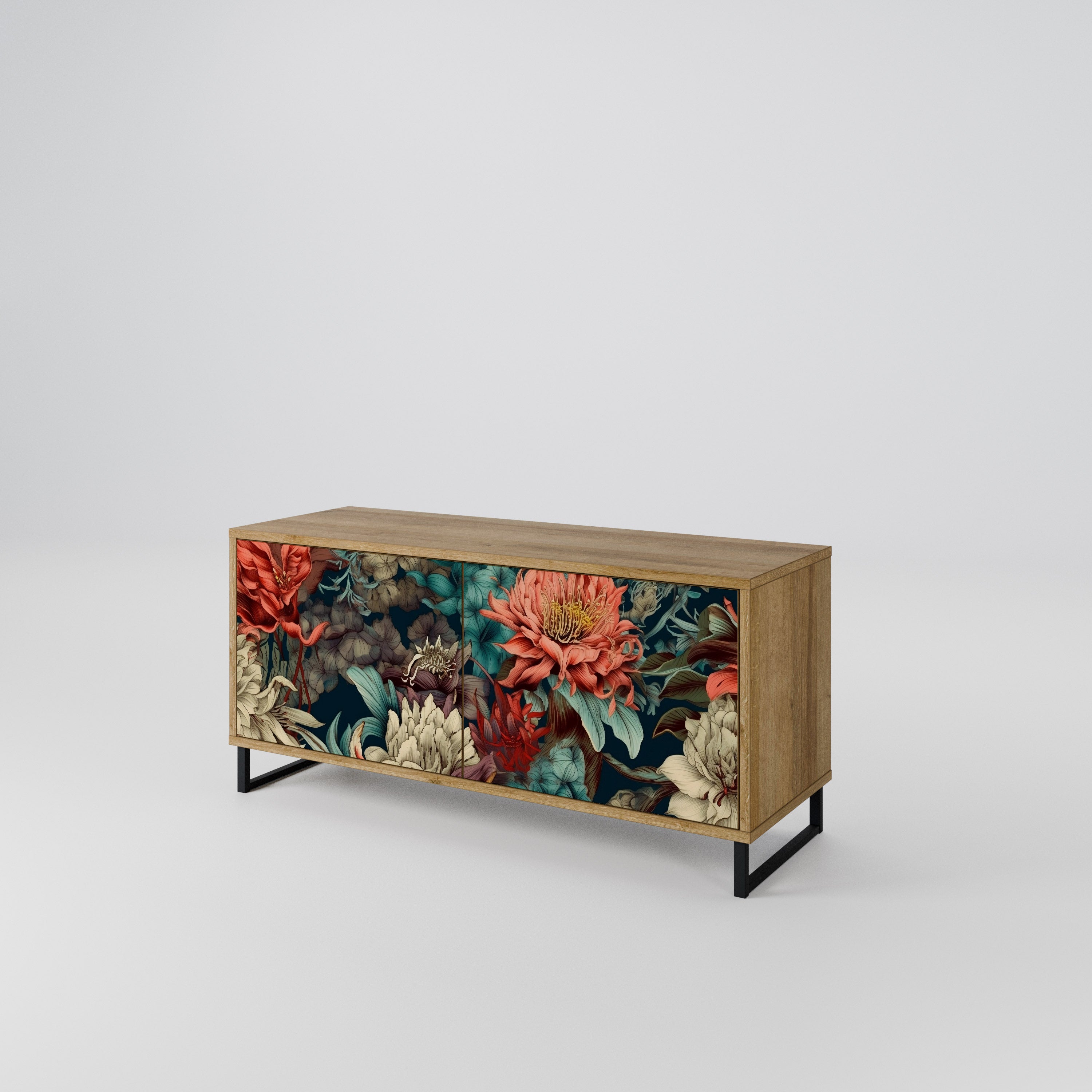 SPROUTING GRACE Compact 2-Door TV Cabinet