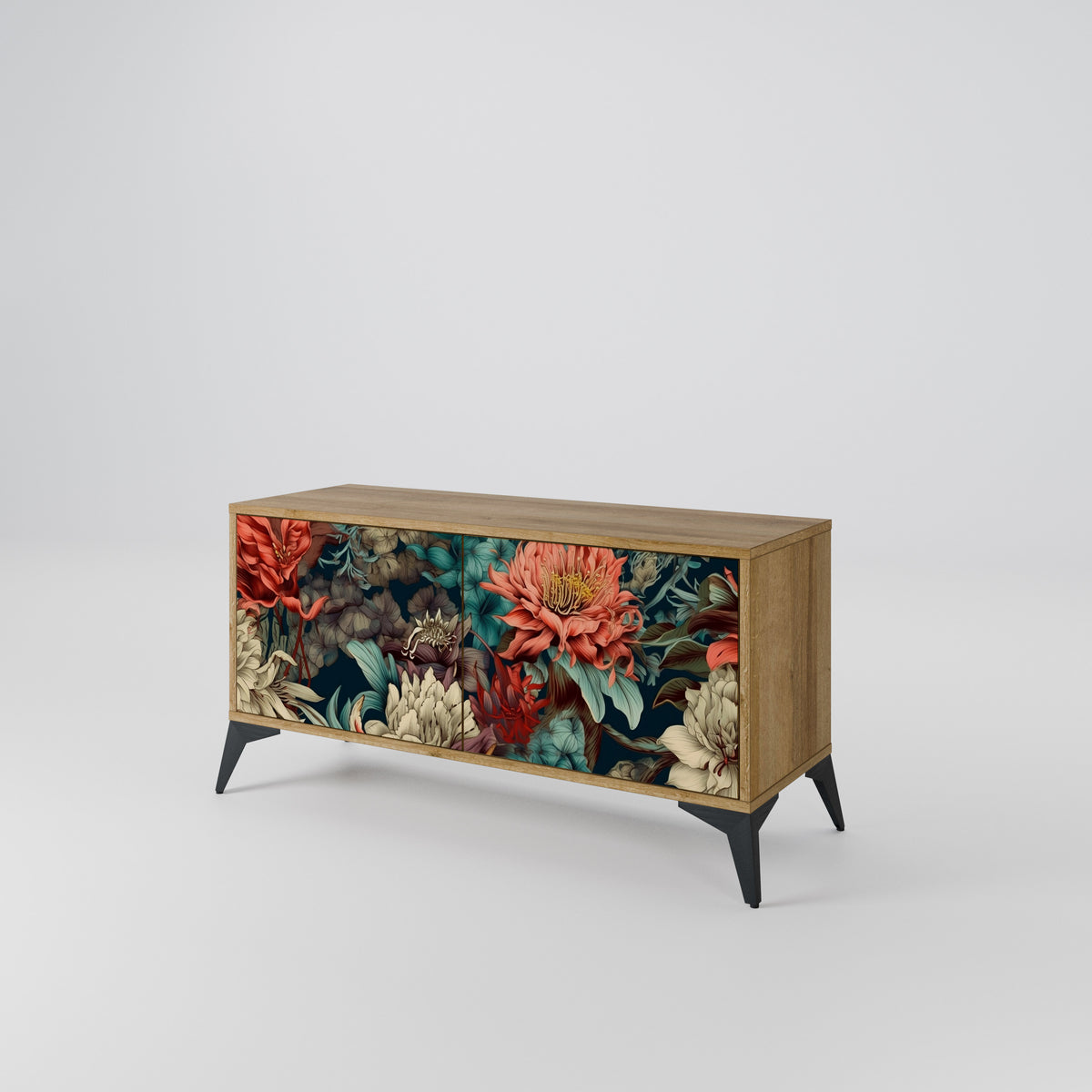 SPROUTING GRACE Mueble de TV Compacto de 2 puertas