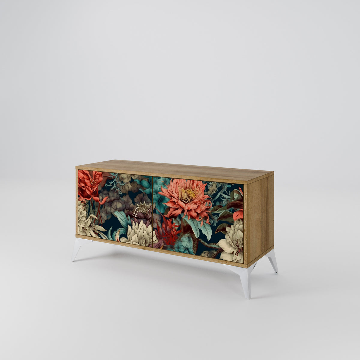 SPROUTING GRACE Mueble de TV Compacto de 2 puertas