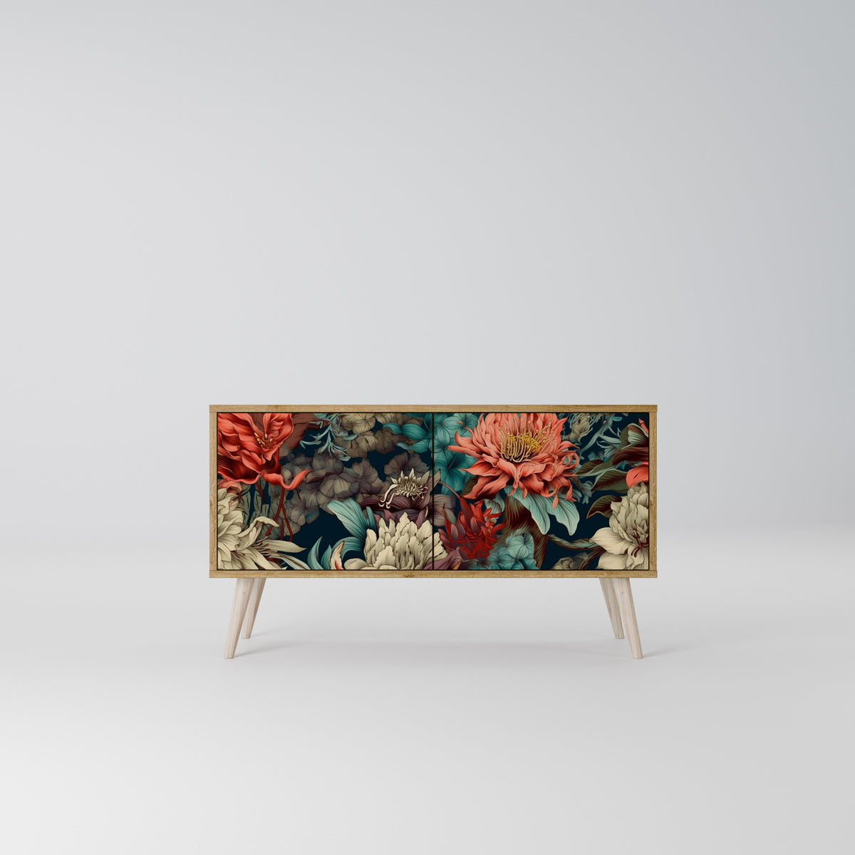 SPROUTING GRACE Mueble de TV Compacto de 2 puertas