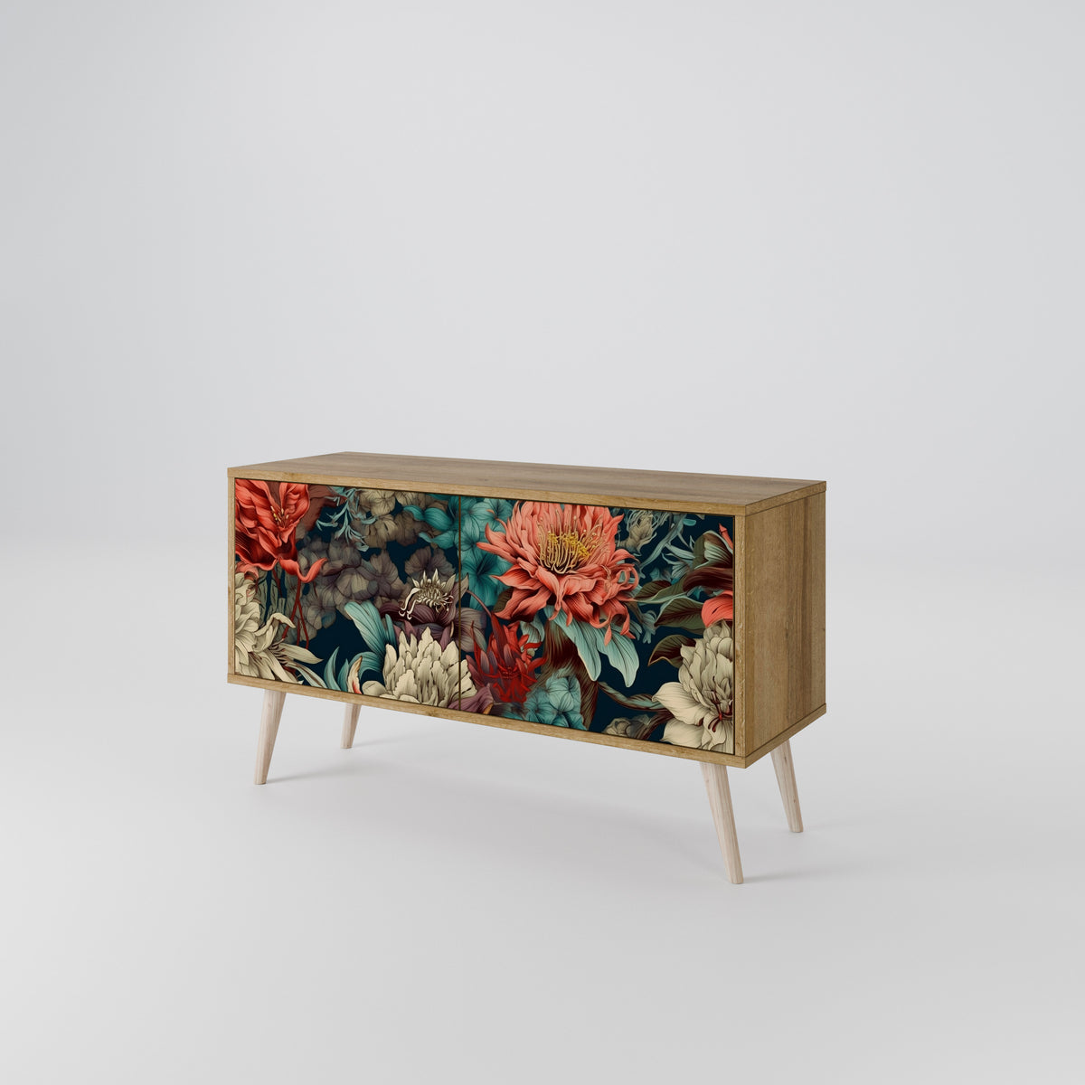 SPROUTING GRACE Mueble de TV Compacto de 2 puertas