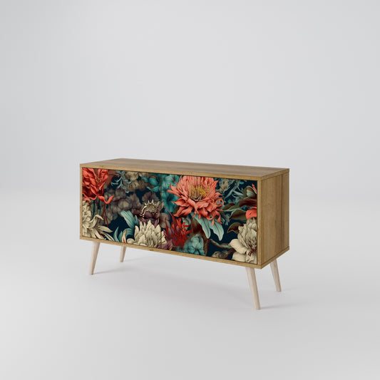 SPROUTING GRACE Mueble de TV Compacto de 2 puertas