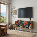 SPROUTING GRACE Mueble de TV Compacto de 2 puertas