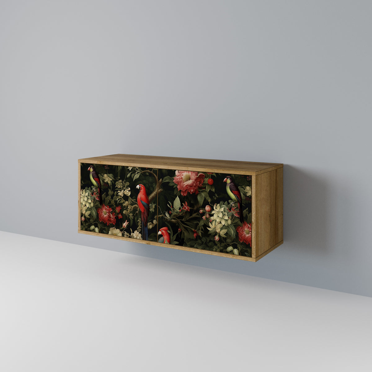 AVIAN GREENERY Mueble de TV Compacto de 2 puertas