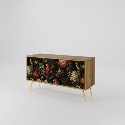 AVIAN GREENERY Mueble de TV Compacto de 2 puertas