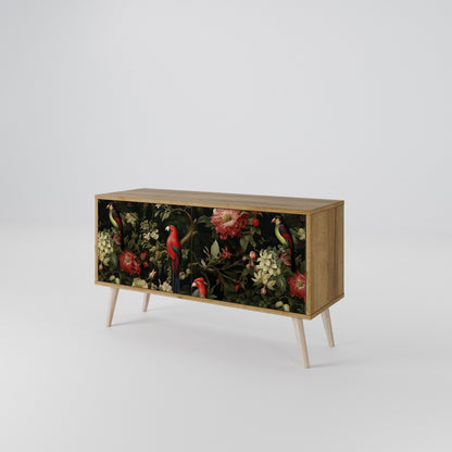 AVIAN GREENERY Mueble de TV Compacto de 2 puertas