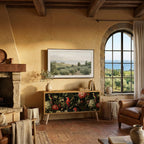 AVIAN GREENERY Mueble de TV Compacto de 2 puertas