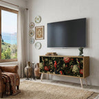 AVIAN GREENERY Mueble de TV Compacto de 2 puertas