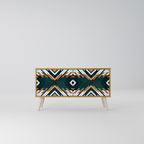 ARTISTIC GEOMETRY Mueble de TV Compacto de 2 puertas