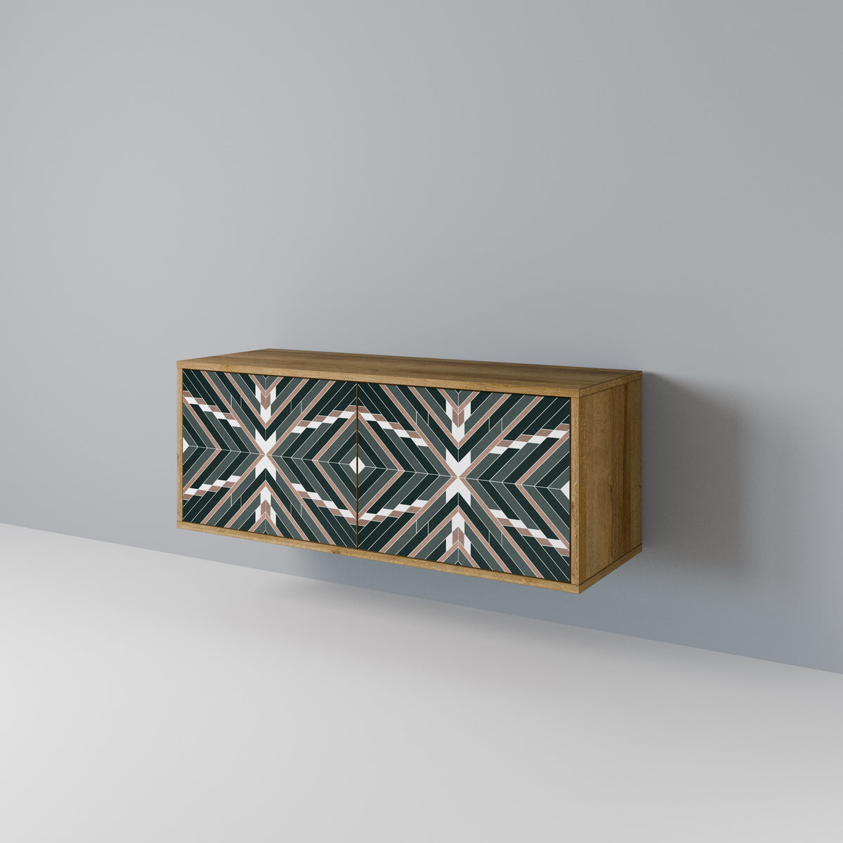 DIMENSION DELIGHTS Mueble de TV Compacto de 2 puertas