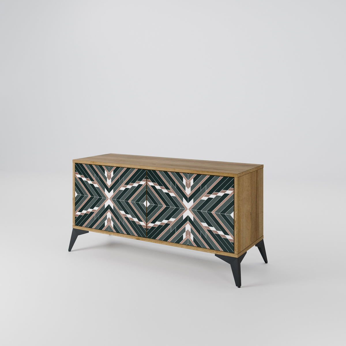 DIMENSION DELIGHTS Mueble de TV Compacto de 2 puertas