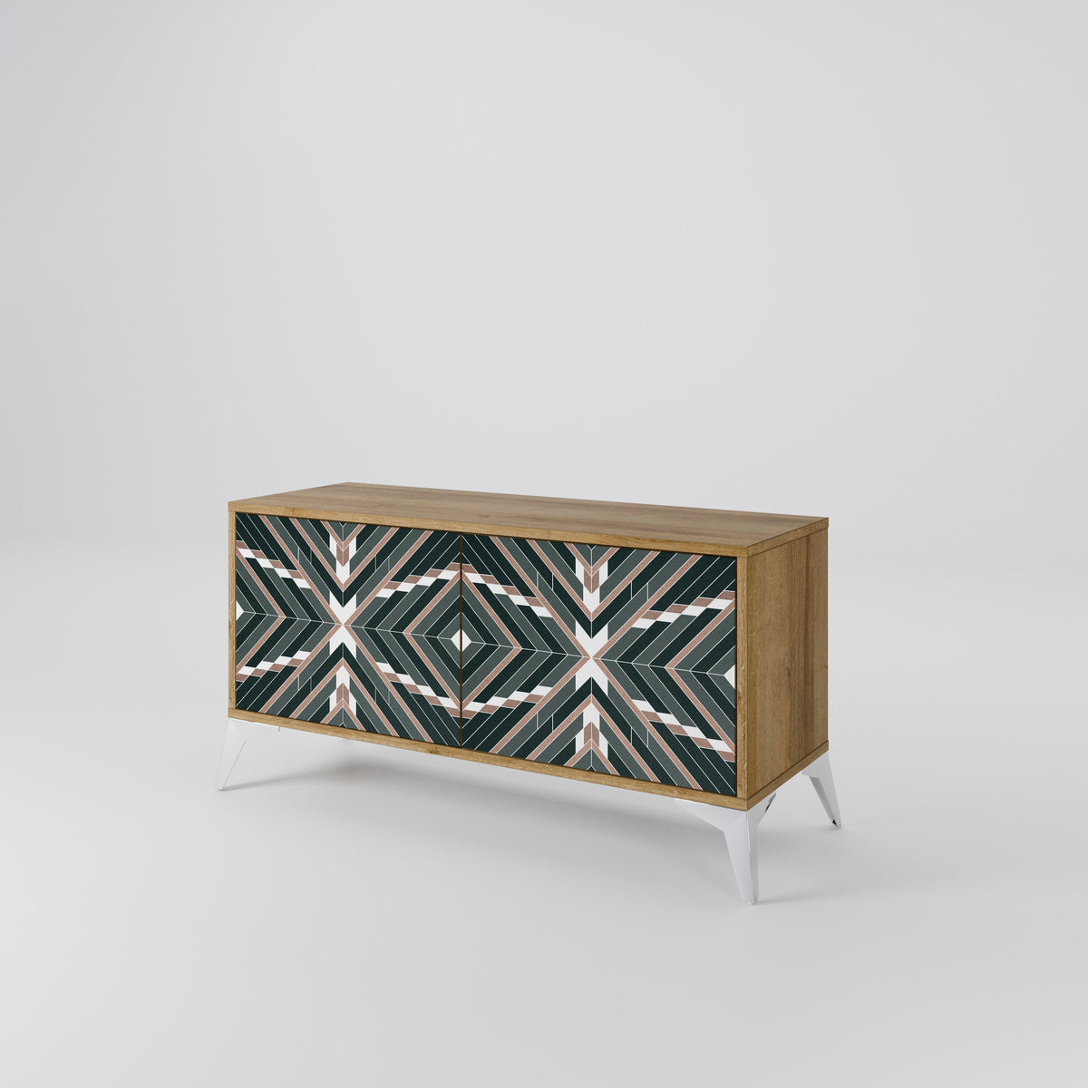 DIMENSION DELIGHTS Mueble de TV Compacto de 2 puertas