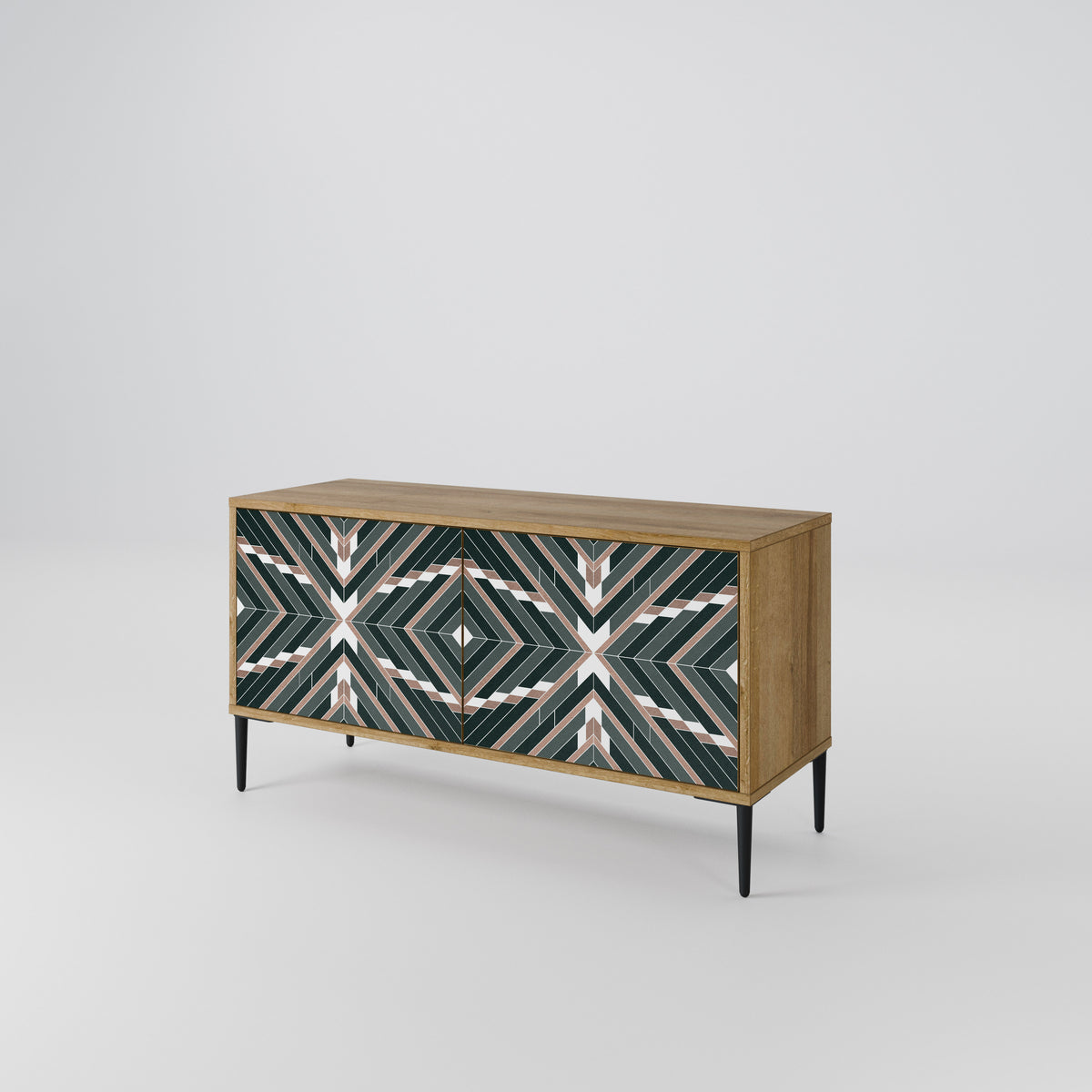 DIMENSION DELIGHTS Mueble de TV Compacto de 2 puertas