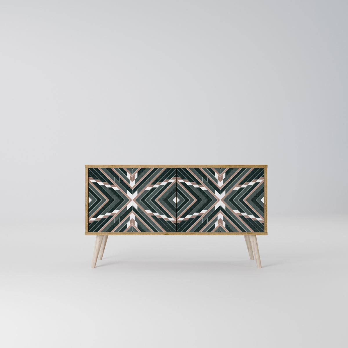 DIMENSION DELIGHTS Mueble de TV Compacto de 2 puertas