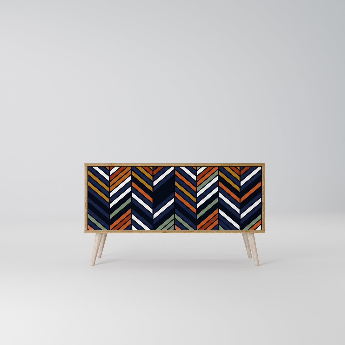 VIBRANT PATCHWORK Mueble de TV Compacto de 2 puertas