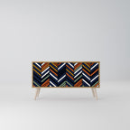 VIBRANT PATCHWORK Mueble de TV Compacto de 2 puertas