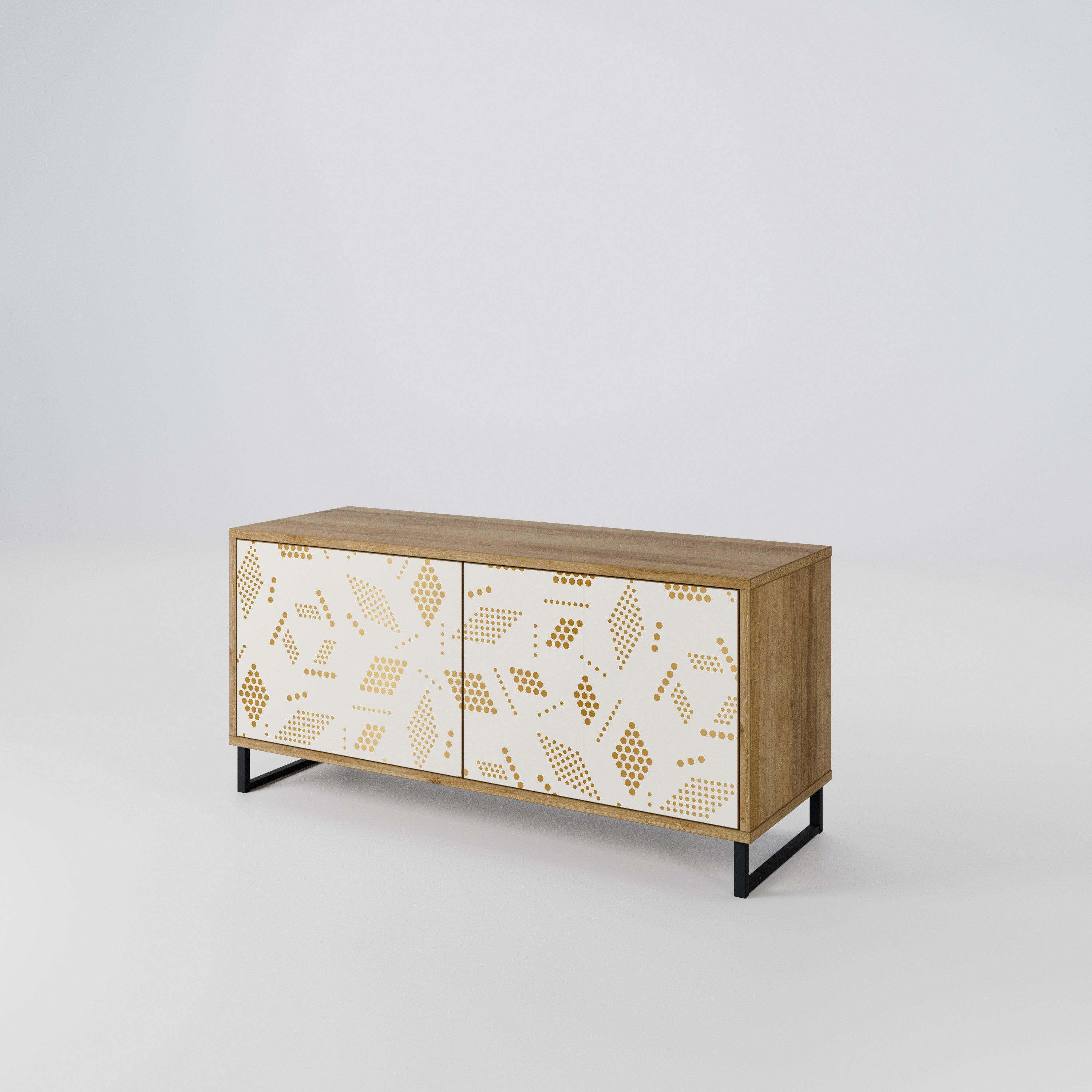 SPOTTED DAZE Compact 2-Door TV Cabinet