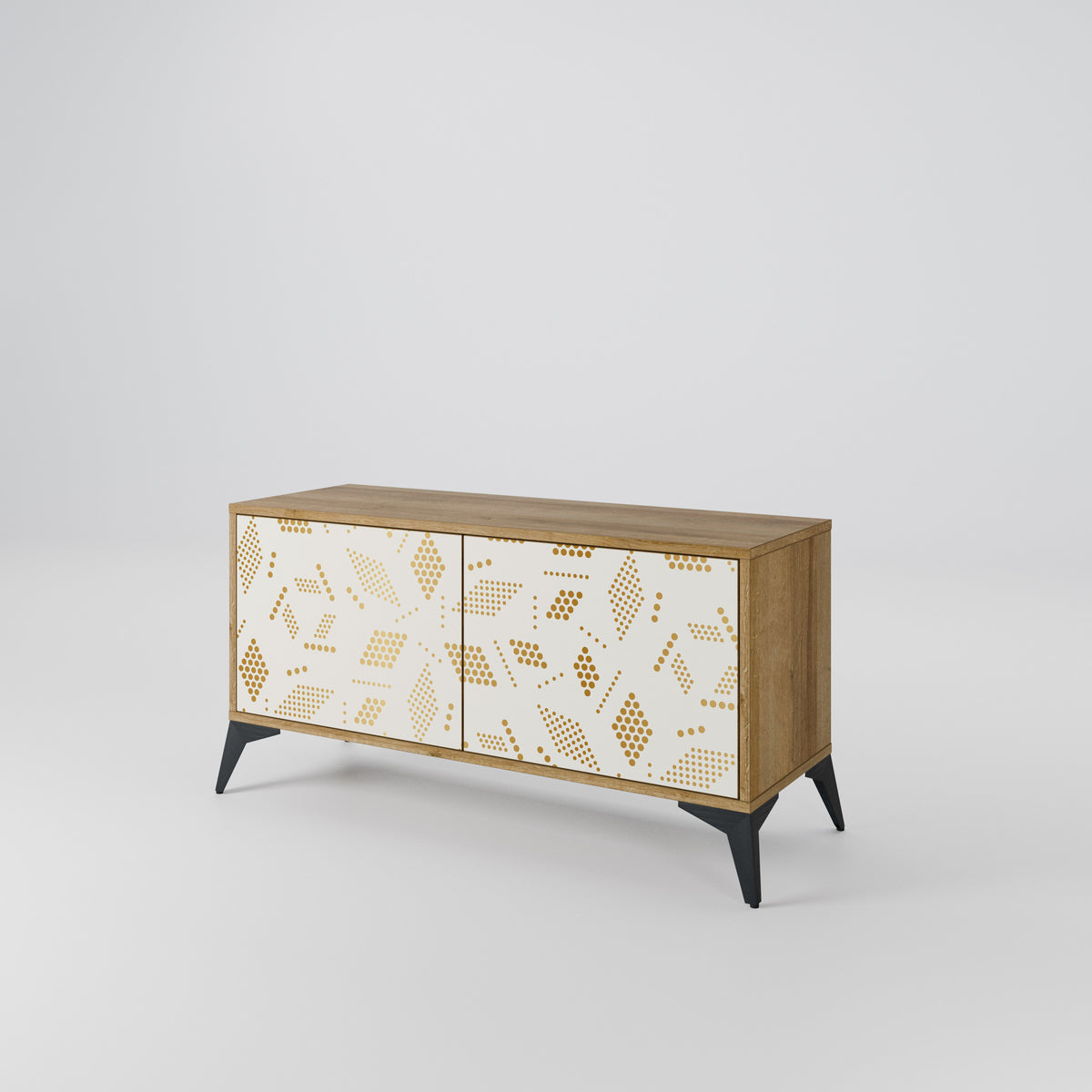 SPOTTED DAZE Mueble de TV Compacto de 2 puertas