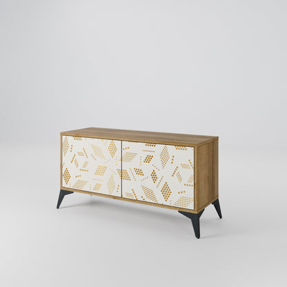 SPOTTED DAZE Mueble de TV Compacto de 2 puertas