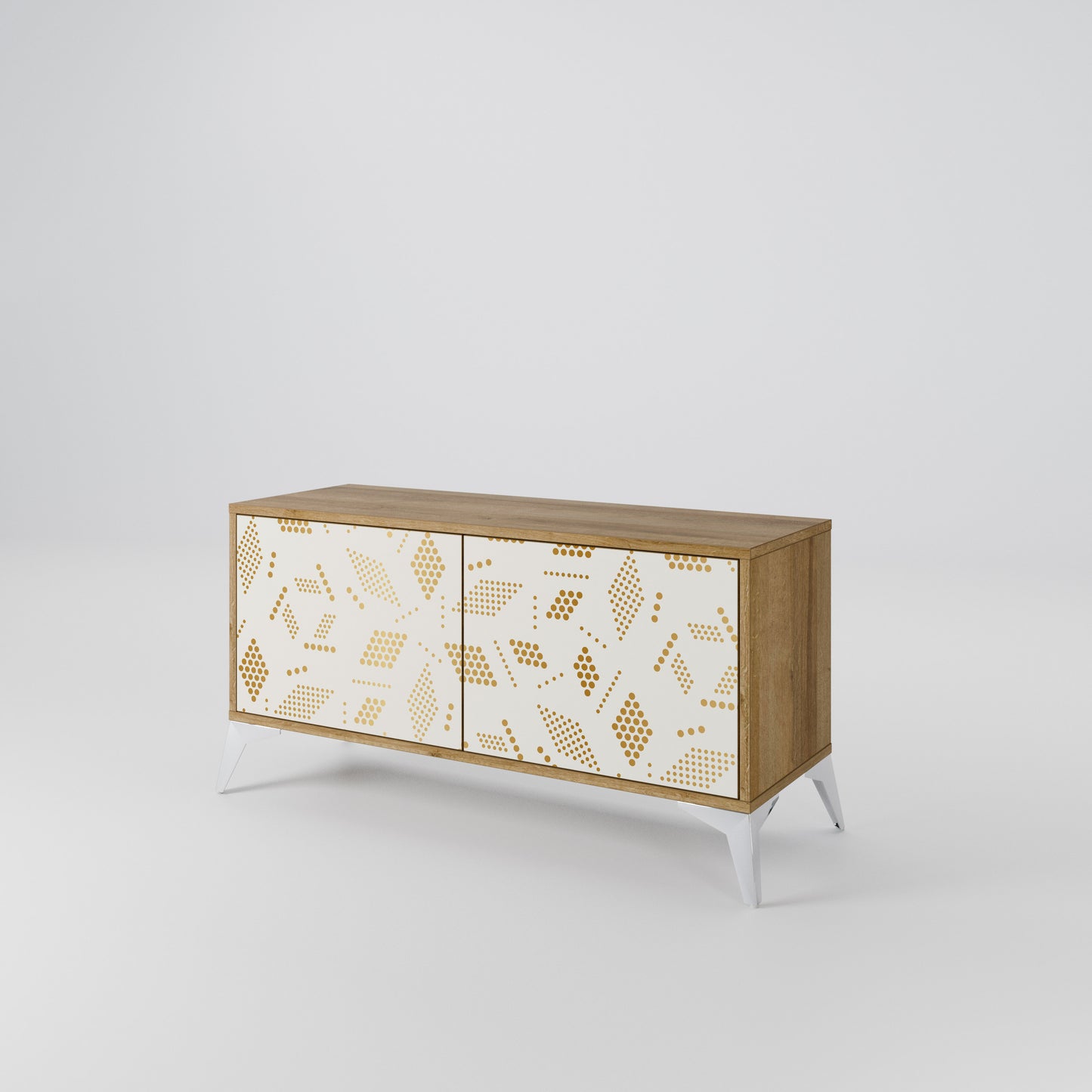 SPOTTED DAZE Mueble de TV Compacto de 2 puertas