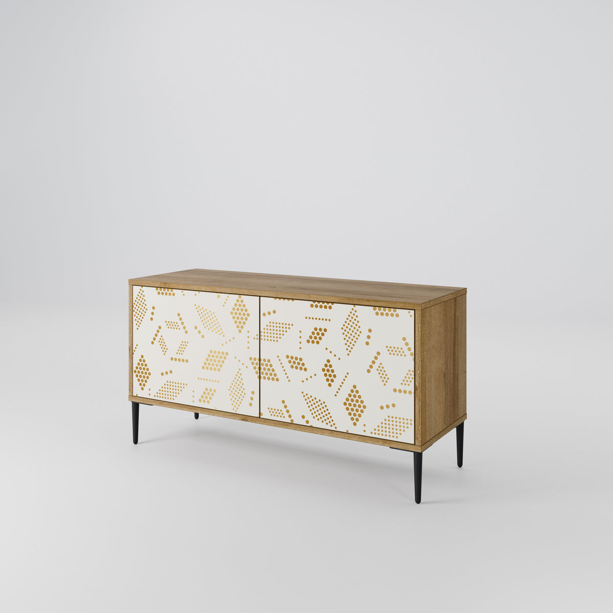 SPOTTED DAZE Mueble de TV Compacto de 2 puertas