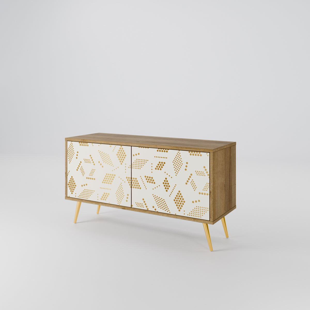 SPOTTED DAZE Mueble de TV Compacto de 2 puertas