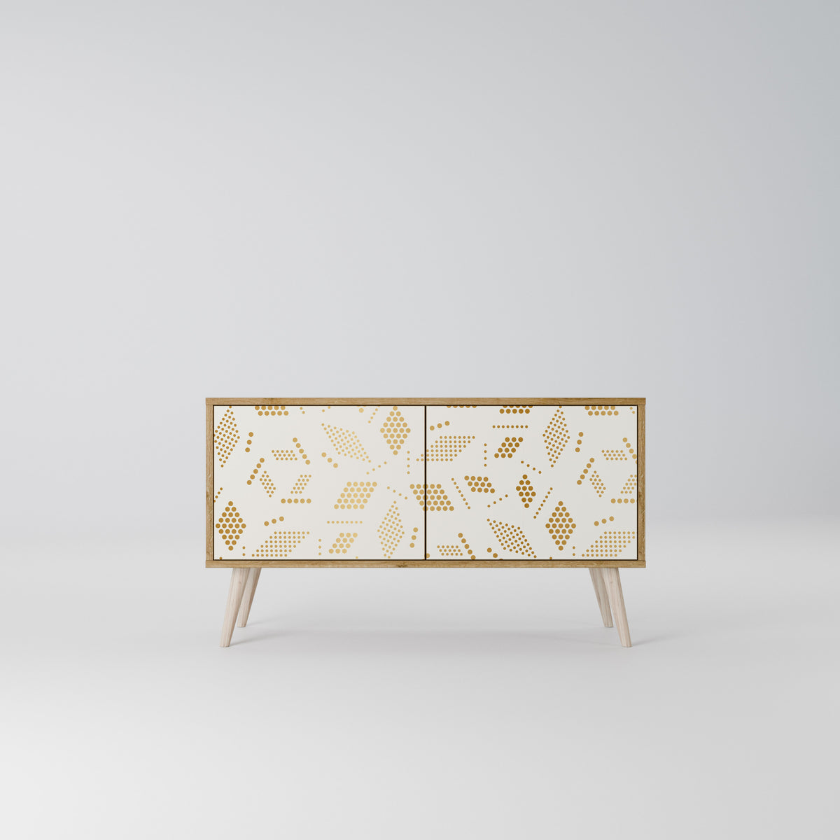 SPOTTED DAZE Mueble de TV Compacto de 2 puertas