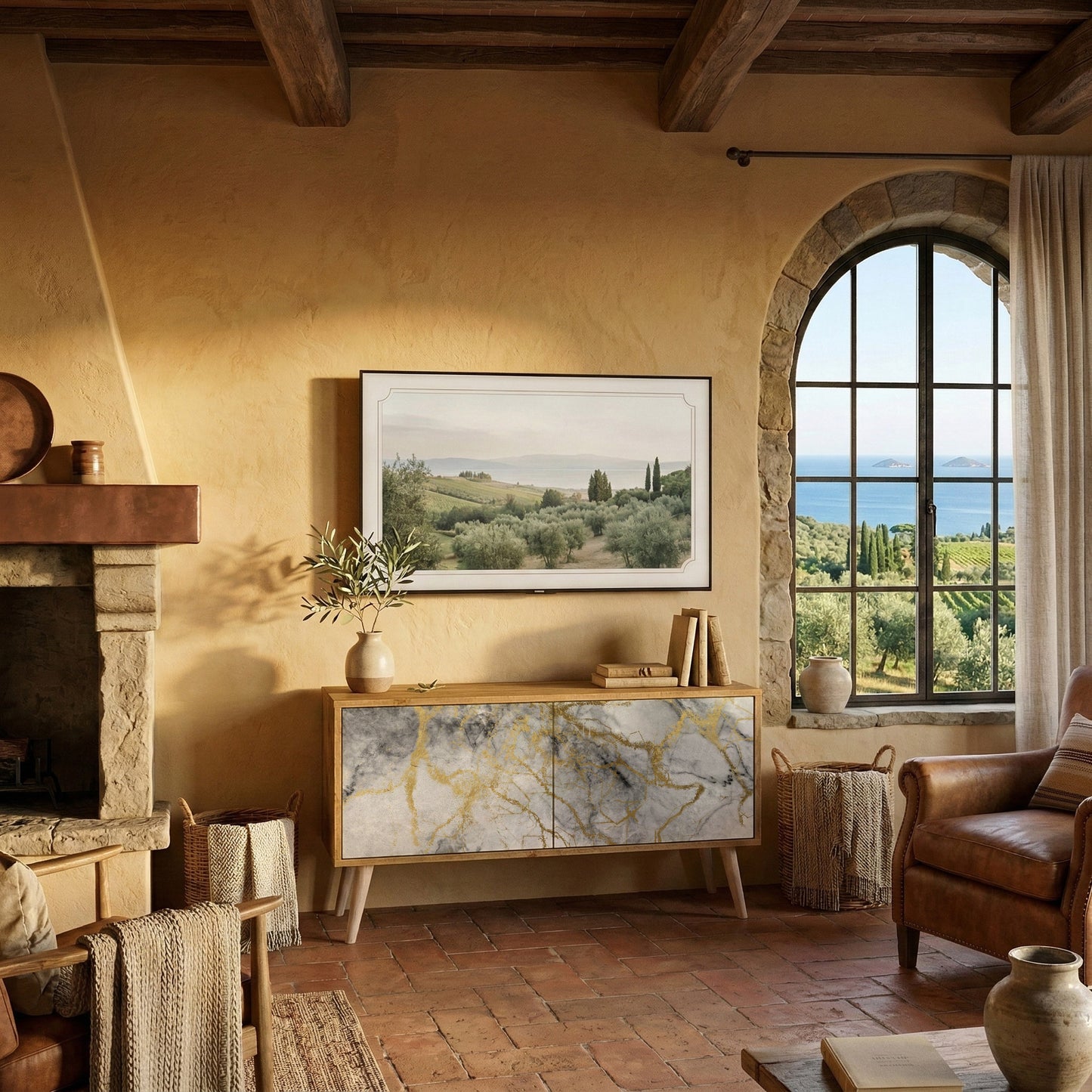 TIMELESS GLIDE Mueble de TV Compacto de 2 puertas