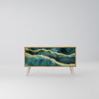 GOLDRUSH ODYSSEY Mueble de TV Compacto de 2 puertas