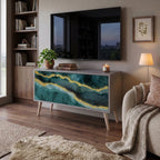 GOLDRUSH ODYSSEY Mueble de TV Compacto de 2 puertas