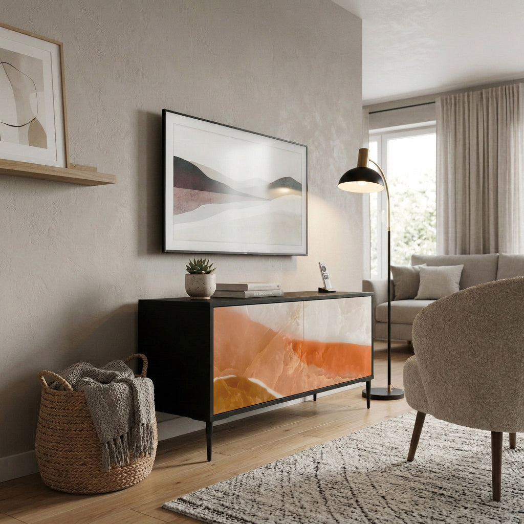 SANDHILLS SPLENDOUR Mueble de TV Compacto de 2 puertas