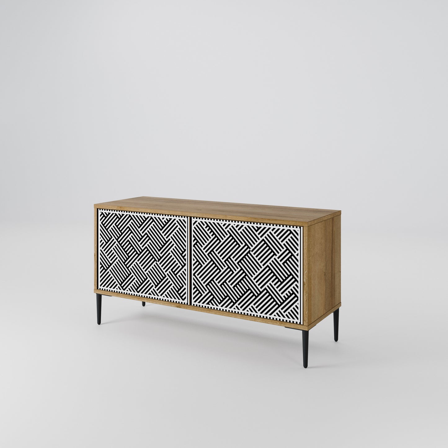 TEMPORARY SEQUENCE Compact 2-Door TV Cabinet