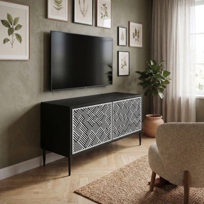 TEMPORARY SEQUENCE Compact 2-Door TV Cabinet